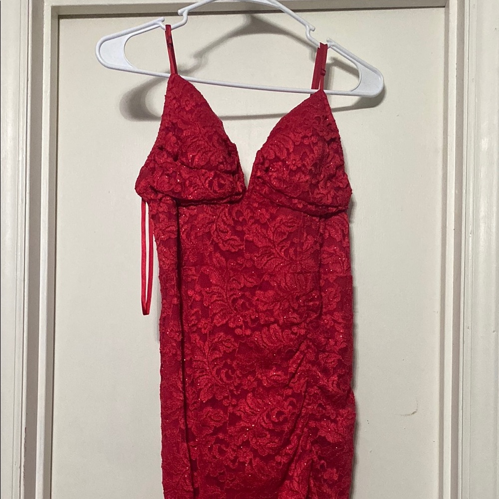 City Triangles Vibrant Red Dress